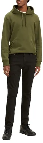 LEVI'S 512 Slim Taper Fit Herren Jeans - Schwarze Tapered-fit-Jeans für Herren von Levi's®, casual und pflegeleicht durch robusten Denim. Ideal für coole Freizeit-Outfits, mit Markenlabel und elastischem Komfort.
