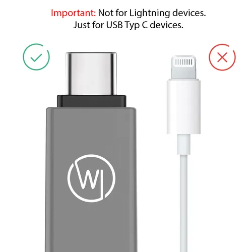 Wicked Chili USB C Adapter auf USB 3.0 (2 Stück) für iPad Pro 2020 11, 12,9 Zoll, iPad Air 2020, MacBook Air 2020/2019, MacBook Pro 2019/2017, Samsung Galaxy S20 Ultra, Surface Duo Typ C Adapter