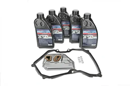 VW T5 Multivan Automatikgetriebe Ölwechsel Set AIC 70677SET - Getriebefilter Set für VW T5, inklusive 5 Liter hochwertigem Öl und Hydraulikfilter, einfach zu ersetzen und empfohlenes Wechselintervall von 60.000 km.