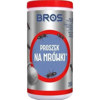 Bros 085 Bros gegen Ameisen - 250 g Pulver zur effektiven Bekämpfung - Effektives Pulver zur Bekämpfung von Ameisen. Ideal für den Einsatz im Innen- und Außenbereich. Sorgt für eine gezielte und zuverlässige Anwendung.