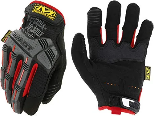 Mechanix herren MPT-52-011 Handschuhe mit Sto schutz, Schwarz/Rot, XL EU