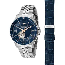 Maserati Herrenuhr SFIDA-Kollektion - Armbanduhren für Herren mit 44 mm Durchmesser, Automatik, edlen Diamanten und im exklusiven Special Pack – ein luxuriöses Statement am Handgelenk.