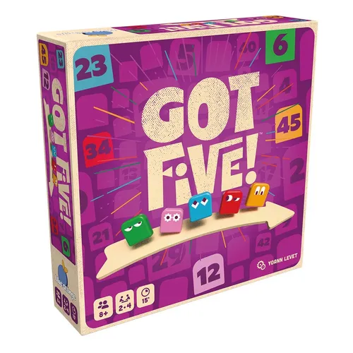 Got Five! Familienspiel für Logik und Deduktion - Spannendes Familienspiel für 2-6 Spieler. Fördert Kombinationsgabe und bietet schnellen Logikspaß mit einfachen Regeln. Ideal für gesellige Abende!