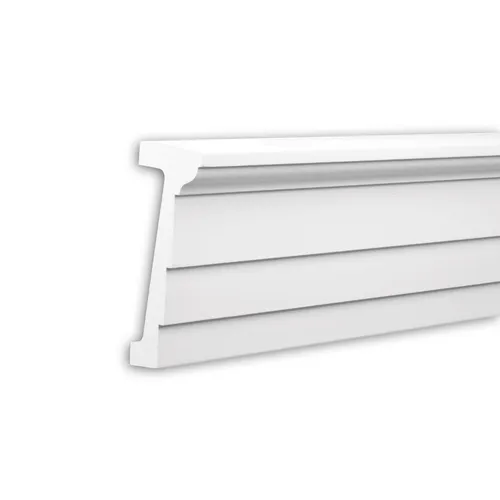 Profhome Zierleiste 404201 Architrav 2 m - Außenstuck aus Polyurethan Hartschaum - Sonstige Artikel in Bauen & Renovieren, ideal für Fassadenwände, einfach zu verarbeiten durch Klebe-Befestigung und in eleganter weißer Optik.
