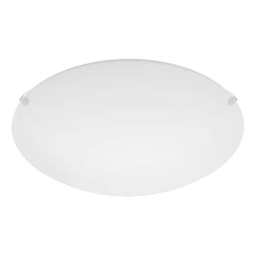 EGLO Deckenlampe Mars, runde Wandleuchte für stilvolles Licht - Lampen für Innenräume, elegantes Design mit satiniertem Glas für angenehmes, diffuses Licht; ideal für kleine Räume und als Wandlampe montierbar.