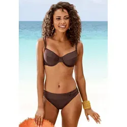 s.Oliver Bügel-Bikini-Top Rome, braun - Bikini-Oberteil mit Bügel und verstellbaren Doppelträgern, ideal für perfekten Halt und Komfort beim Schwimmen.
