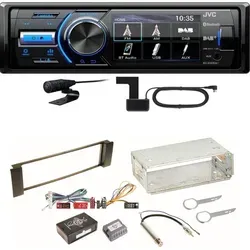 JVC KD-X561DBT DAB+ Bluetooth Autoradio für Audi A3 & A6 - Komplett Einbauset für Audi A3 8L und A6 4B mit DAB+, Bluetooth und TFT-Farbdisplay. Inklusive aller notwendigen Zubehörteile für den einfachen Einbau, ideal für Musikliebhaber.