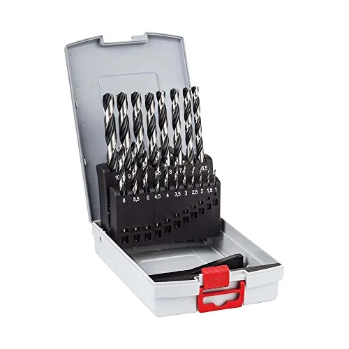 Bosch Bohrer PointTeQ ProBox 19-teilig, HSS DIN 338 - Praktisches Bohrerset mit 19 HSS Metallbohrern von 1-10mm. Ideal für präzises Bohren in Metall und Kunststoff, mit selbstzentrierender Spitze für exakte Ergebnisse.