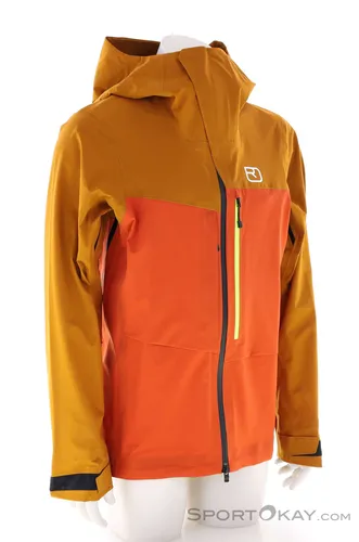 Ortovox 3L Ravine Shell Herren Skijacke-Orange-XL