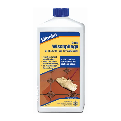 Lithofin Lithofin Cotto Wischpflege für alle Cotto und Terracottaböden 1 Liter Naturstein-Reiniger