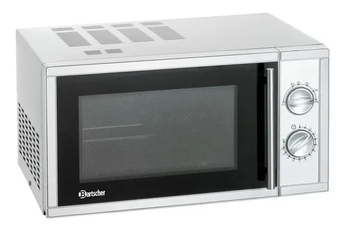 Bartscher Mikrowelle 23L - 900W Edelstahl, vielseitig mit 6 Leistungsstufen und Innenbeleuchtung
