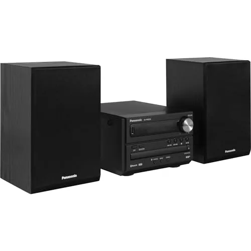 Panasonic SC-PM254EG-K Micro-HiFi-System - Kompakte HiFi-Anlage mit 20 W RMS, Bluetooth und DAB+ für vielseitige Musikwiedergabe - ideal für jeden Raum.