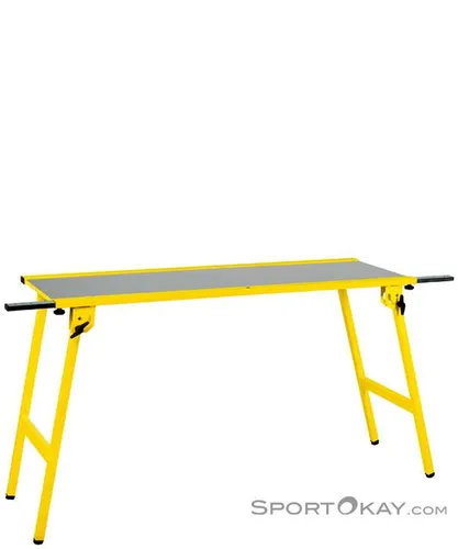 Toko Workbench Wachstisch 110x50 cm - Gelb - Stabiler, klappbarer Wachstisch für die professionelle Ski- und Snowboard-Präparation. Mit 110 x 50 cm Arbeitsfläche, solider Metallkonstruktion und Auszugsstangen für flexibles Arbeiten.