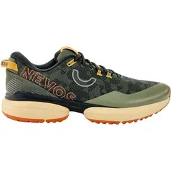 True Motion Herren U-Tech Nevos 3 Elements - Grün 43.0 - Vielseitiger Laufschuh mit wasserabweisendem Obermaterial für Schutz bei jedem Wetter. Optimale Dämpfung und robuster Grip sorgen für Komfort und Stabilität auf Asphalt und Waldwegen.