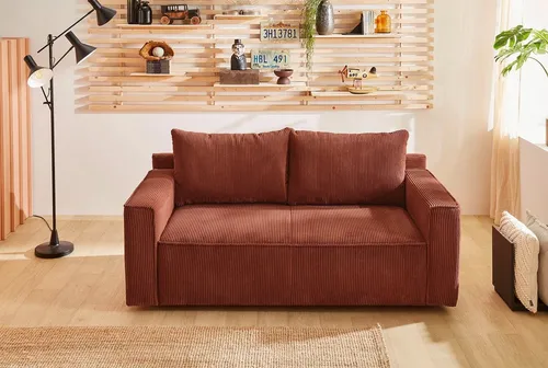 Jockenhöfer Gruppe Schlafsofa Ron, B: 185 cm, Liegefl. 82x200 cm, mit Bettfunktion & Bettkasten, Federkern
