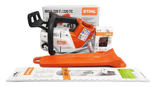 Stihl Akku-Motorsäge MSA 200 C-B 30cm ohne Akku und Ladegerät - Sägen: Schnurlos und kraftvoll, ideal für Baumpflege mit 30 cm Schwertlänge und leichtem 3,3 kg Design für müheloses Arbeiten.