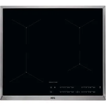 AEG IKB64431XB Induktionskochfeld - Kochfeld in 57,6 cm Breite mit Glaskeramik und Edelstahlrahmen, passt sich optimal an Pfannen an und bietet präzise Hitze für schnelles Kochen.