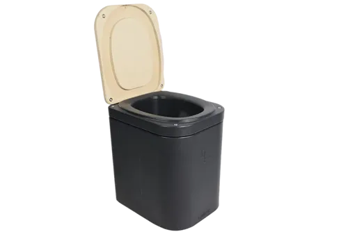 Trelino Origin Trenntoilette für Van & Camping, Gr. L, anthrazit - Trenntoilette für umweltbewusste Camper, ideal für längere Aufenthalte ohne Chemie, ermöglicht komfortables Reisen in der Natur.