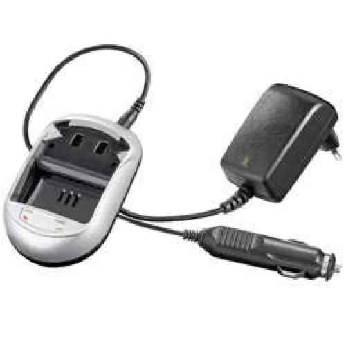 Schnell-Ladegerät für JVC BN-V507 und BN-V514 - Kompaktes Li-Ion Schnell-Ladegerät für JVC Camcorder Akkus. Ideal für unterwegs, mit 100-240 Volt Netzteil und Kfz-Adapter. Perfekt für Reisende und flexible Nutzung.