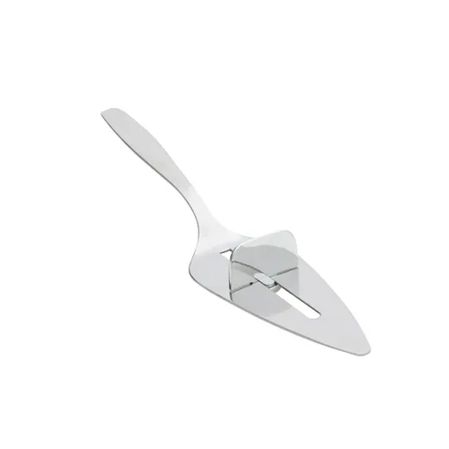 Edelstahl Tortenheber mit Kunststoff Abstreifer - Servierbesteck für Erwachsene, ideal für präzises Servieren von Torten und Kuchen, mit robustem Edelstahl und praktischem Abstreifer für sauberes Anrichten.