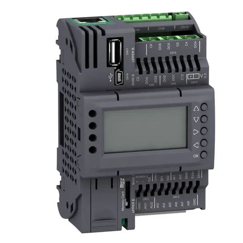 Schneider Electric SPS-Steuerung Modicon M172 TM172PDG18S - SPS-Prozessor mit 24VAC/DC Versorgung, 8 analogen Eingängen und 6 digitalen Ausgängen für präzise Automatisierungslösungen.
