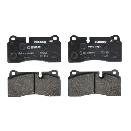Ferodo Racing Bremsbelagsatz DS PERFORMANCE FDS1281 - Bremsbeläge für Scheibenbremsen, optimiert für maximale Bremsleistung und hohe Temperaturbeständigkeit, ideal für Motorsport und sportliche Fahrweise.