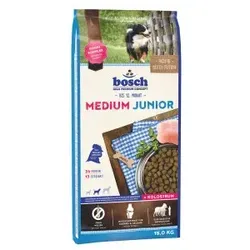 Bosch Medium Junior 15 kg - Weizenfreies Trockenfutter für Welpen mittelgroßer Rassen mit Immun-Komplex und 3% Rabatt für Stammkunden