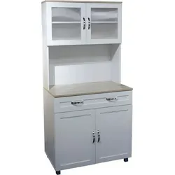 HTI-line Küchenbuffet Blanca - Stauraumwunder mit Regalfächern und Schublade, ideal für Küche oder Büro, Maße 80 x 170 x 48 cm