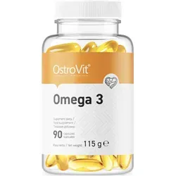 OstroVit Omega 3 (90 Caps) Unflavoured - Vitamine, Mineralien & Gesundheit - Fettsäuren