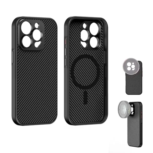 FREEWELL Pro Filmmaker Tasche für iPhone 15 Pro - Kameraschutz für Mobiltelefone mit 17mm Objektivschlitz und magnetischer Filterhalterung für kreative Aufnahmen.