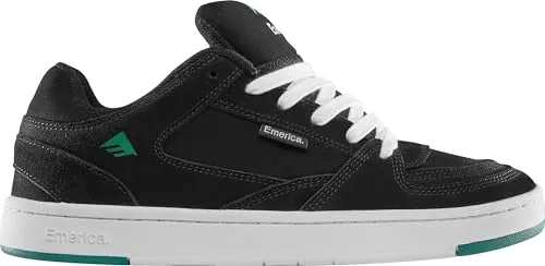 Emerica Herren Sneaker Low Mute Schwarz 47 - Hochwertige Veloursleder-Sneaker für Herren, gepolstert für Komfort und mit rutschfester Gummisohle für besten Halt. Ideal für den Alltag und aktive Freizeit.