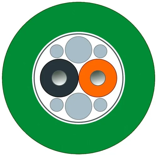 Siemens Dig.Industr. POF Trailing Cable 6XV1874-2B - Hochwertiges POF-Kabel von Siemens für zuverlässige Verbindungen in der Industrie. Ideal für den professionellen Einsatz mit geprüfter Qualität und robustem grünen Mantel.