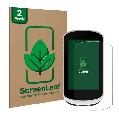 2x ScreenLeaf Displayschutzfolie für Garmin Edge Explore 2 nachhaltig verpackt