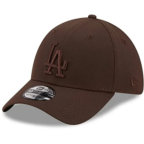 New Era 39Thirty Stretch Cap - Los Angeles Dodgers Brown - M/L - Hüte, Kappen & Mützen für Baseball-Fans, bequeme Stretch-Fit-Kappe für echten Dodgers-Fans