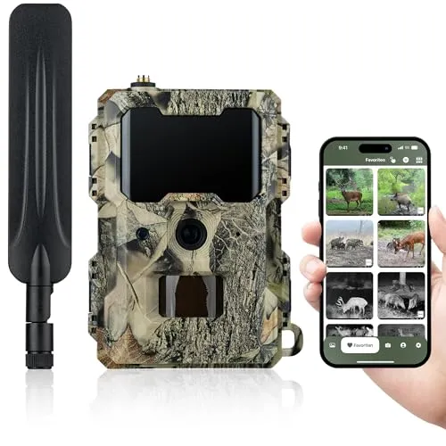 DÖRR Cloud Mini 4G/LTE Wildkamera - Beobachtungsmonitore mit 12MP Bildern und Full HD1080P Videos, SIM-lockfrei und einfach über die kostenlose DÖRR App steuerbar – ideal für Jagd und Überwachung.