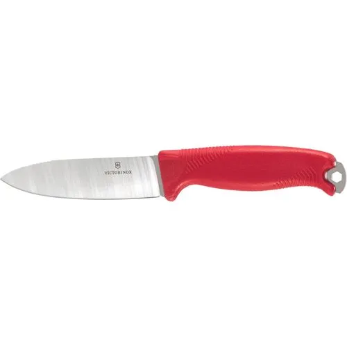 Victorinox Venture Taschenmesser - Feststehendes Messer in Rot - Schweizer Taschenmesser mit einer Klingenlänge von 10,5 cm, ideal für Outdoor-Abenteuer und alltägliche Anwendungen. Robuster Griff aus Kunststoff für sicheren Halt.
