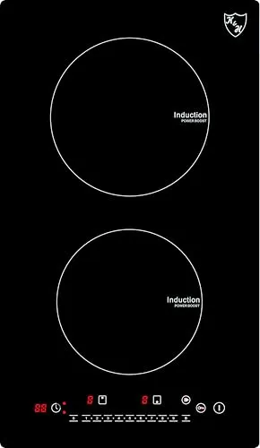 K&H Induktionskochfeld Domino 30-IN-3400 - Mobiles 2-Zonen Induktionskochfeld - Kochfelder: Leistungsstark mit 3400 Watt, 17 Leistungsstufen und umweltfreundlichem Design. Ideal für jedes magnetische Kochgeschirr und perfekt für die mobile Nutzung.