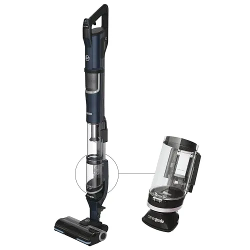 Hoover HFX Akku Staubsauger mit Tierhaar-Düse und LED - Saugroboter mit CORNER GENIE Technologie für schwer erreichbare Ecken, 60 Minuten Akkulaufzeit und Anti-Twist™ Düse gegen verhedderte Haare für maximale Saugleistung.