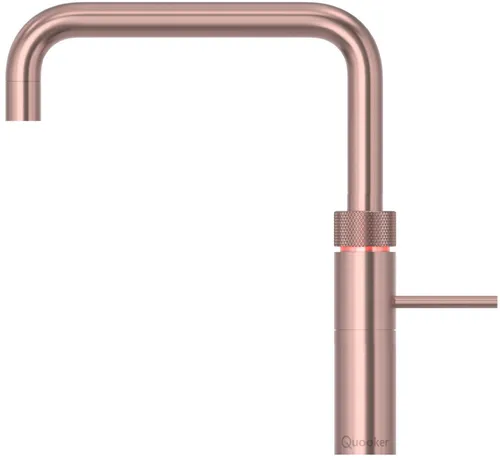 QUOOKER Fusion Square mit PRO3 Reservoir Kupfer Rosé - Küchenarmatur mit integriertem 3-Liter PRO3 Reservoir, liefert sofort kochendes Wasser und ist kindersicher. Ideal für moderne Küchen!
