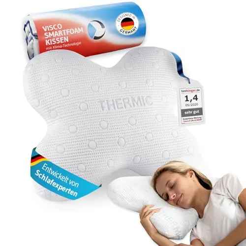 Seitenschläferkissen ACAMAR | Ergonomisches Viscoschaum Kissen - Kissen für Seitenschläfer, orthopädisch und allergikergeeignet, ideal für erholsamen Schlaf im Schlafzimmer.