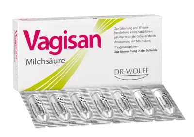 Vagisan Milchsäure Vaginalzäpfchen 7 St - Arzneimittel zur Unterstützung der Vaginalflora, fördert das natürliche Gleichgewicht und sorgt für ein angenehmes Wohlbefinden.