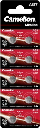 20x Camelion Alkaline Knopfzelle AG7 1,5 V  LR57  AG7-BP10 (2 x 10er Blister)