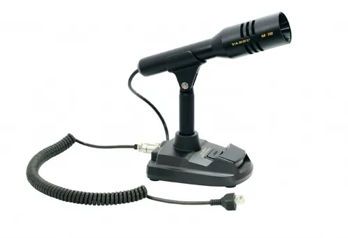 YAESU M-70 Tischmikrofon – Hochwertige Sprachübertragung - Tischmikrofon mit 3 Jahren Herstellergarantie, ideal für den Einsatz mit Yaesu Geräten. Bietet klare Sprachübertragung für professionelle Anwendungen.