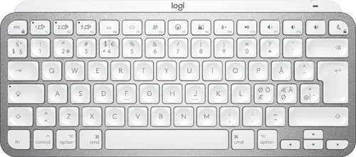 Logitech MX Keys Mini for Mac - Office - Tastatur - hinterleuchtet - Bluetooth - QWERTY - Nordisch (Dänisch/Finnisch/Norwegisch/Schwedisch) - Pale Gray (920-010524)