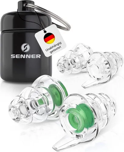 Senner Gehörschutzstöpsel MusicPro - Hi-Fi Ohrstöpsel für Musiker - Gehörschutz für Konzerte und Festivals mit SNR 20 dB. Ideal für Musikliebhaber, die Klangqualität und Schutz zugleich genießen wollen.