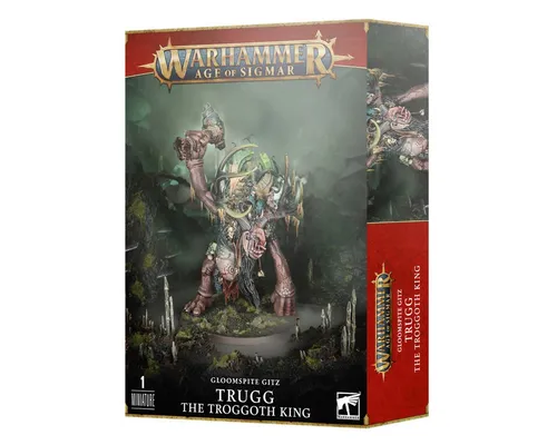 Games Workshop Warhammer Age of Sigmar - Gloomspite Gitz Trugg The Troggoth King - Detailreiche Spielfigur für das Warhammer Age of Sigmar Universum, ideal für Sammler und Spieler, die einzigartige Charaktere lieben.