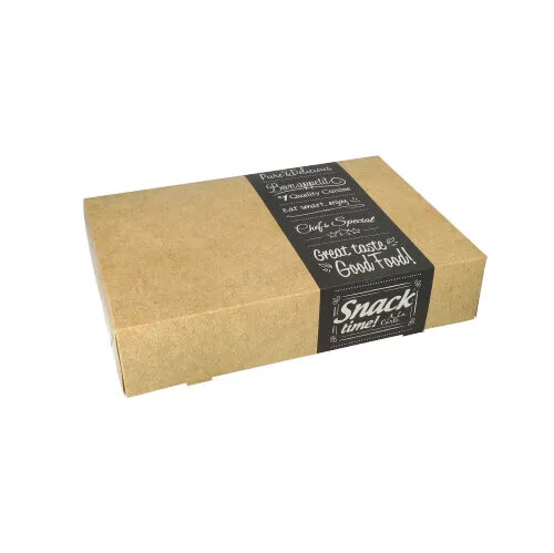 Transport - und Catering - Kartons "pure" eckig 8 cm x 24,7 cm x 35,7 cm 10