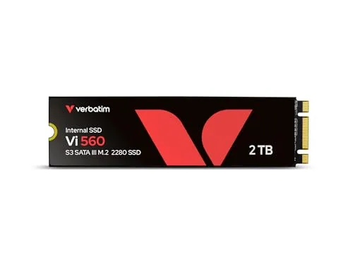Verbatim Vi560 S3 SSD - 2 TB internes SSD-Laufwerk, Hochgeschwindigkeits-3D NAND-Flash für bis zu 560 MB/s Lesegeschwindigkeit, ideal für Notebook und Ultrabook