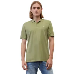 Herren Poloshirt MARC O'POLO, bistro grün - Herren-Shirt aus 100% Baumwolle im lässigen Stil. Kurzarm, pflegeleichtes Piqué-Material und coole Logodruck-Applikation für einen modernen Look.