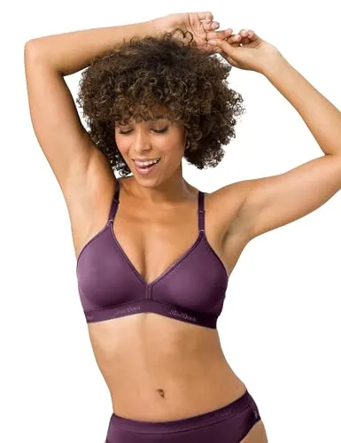 BeeDees Damen Soft-BH Microfun N aubergine | 80D - Bügel- und nahtloser Soft-BH mit leicht transparentem Material und elastischem Bund für optimalen Halt. Ideal für den täglichen Komfort.